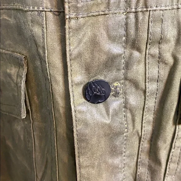 Alaskan Hardgear Duluth Waxed Canvas Men’s Green Coat Jacket Size XL 9/11 Badge - Picture 7 of 9